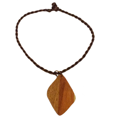 Wood Charm Necklace - Lacey Ann Collection