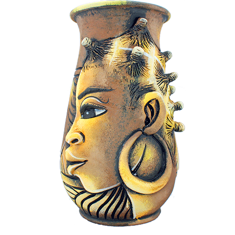 3D Bumpy Head Vase Series — Three Faces