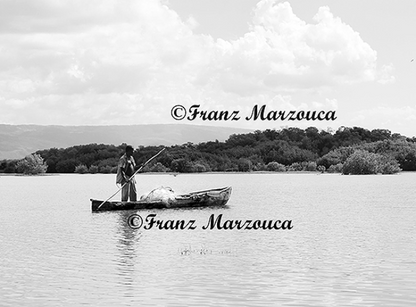 Franz Marzouca's Stilt Boat at Dusk Print #2